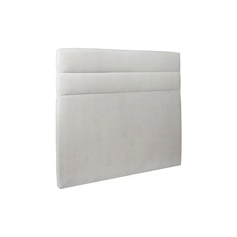 Sommeil De Plomb Lit avec tête de lit lignes velours et sommier kit - Lit en bois massif* Lit Double