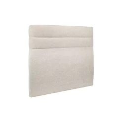 Sommeil De Plomb Lit avec tête de lit lignes tissu et sommier kit - Lit en bois massif* Lit Double