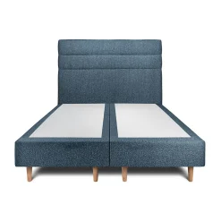 Lit avec tête de lit lignes bouclette et sommier tapissier - Lit en bois massif>Sommeil De Plomb