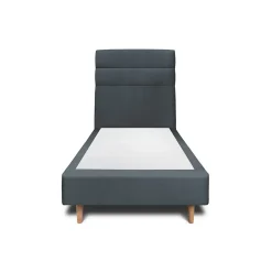 Lit avec tête de lit lignes velours et sommier tapissier - Lit en bois massif>Sommeil De Plomb Clearance