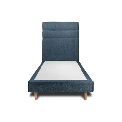 Lit avec tête de lit lignes bouclette et sommier tapissier - Lit en bois massif>Sommeil De Plomb Online