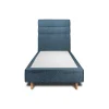 Sommeil De Plomb Lit avec tête de lit lignes bouclette et sommier tapissier - Lit en bois massif* Lit Simple