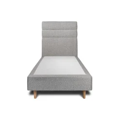 Sommeil De Plomb Lit avec tête de lit lignes bouclette et sommier tapissier - Lit en bois massif* Lit Simple