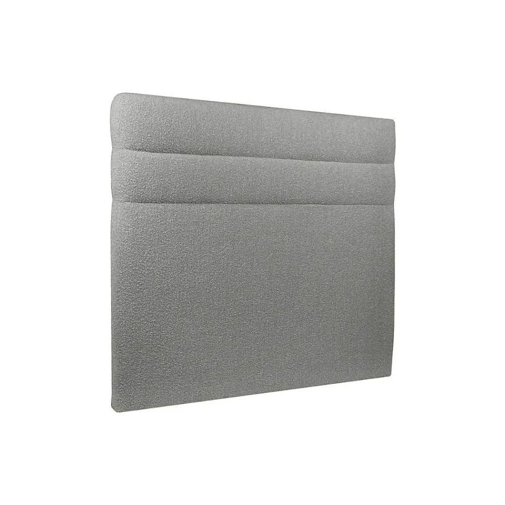 Lit avec tête de lit lignes bouclette et sommier tapissier - Lit en bois massif>Sommeil De Plomb Discount