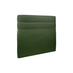 Lit avec tête de lit lignes tissu et sommier tapissier - Lit en bois massif><noscript><img width=
