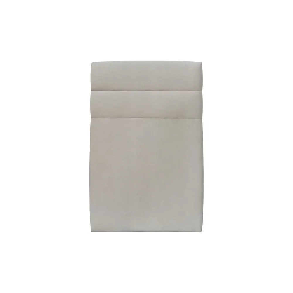 Lit avec tête de lit lignes velours et sommier tapissier - Lit en bois massif>Sommeil De Plomb Sale