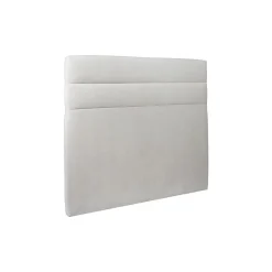 Sommeil De Plomb Lit avec tête de lit lignes velours et sommier tapissier - Lit en bois massif* Lit Double