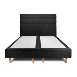 Lit avec tête de lit lignes bouclette et sommier tapissier - Lit en bois massif>Sommeil De Plomb Online