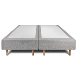 Sommeil De Plomb Lit avec tête de lit lignes bouclette et sommier tapissier - Lit en bois massif* Lit Double