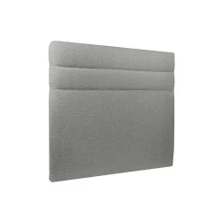 Lit avec tête de lit lignes bouclette et sommier tapissier - Lit en bois massif><noscript><img width=