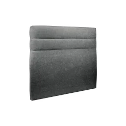Lit avec tête de lit lignes tissu et sommier kit - Lit en bois massif><noscript><img width=