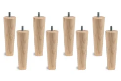 Sommeil De Plomb Lit avec tête de lit lignes bouclette et sommier tapissier - Lit en bois massif* Lit Double