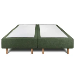 Sommeil De Plomb Lit avec tête de lit lignes tissu et sommier tapissier - Lit en bois massif* Lit Double