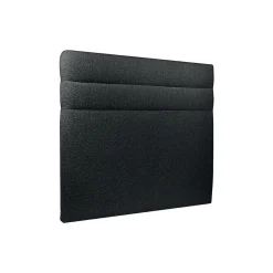 Lit avec tête de lit lignes bouclette et sommier tapissier - Lit en bois massif><noscript><img width=