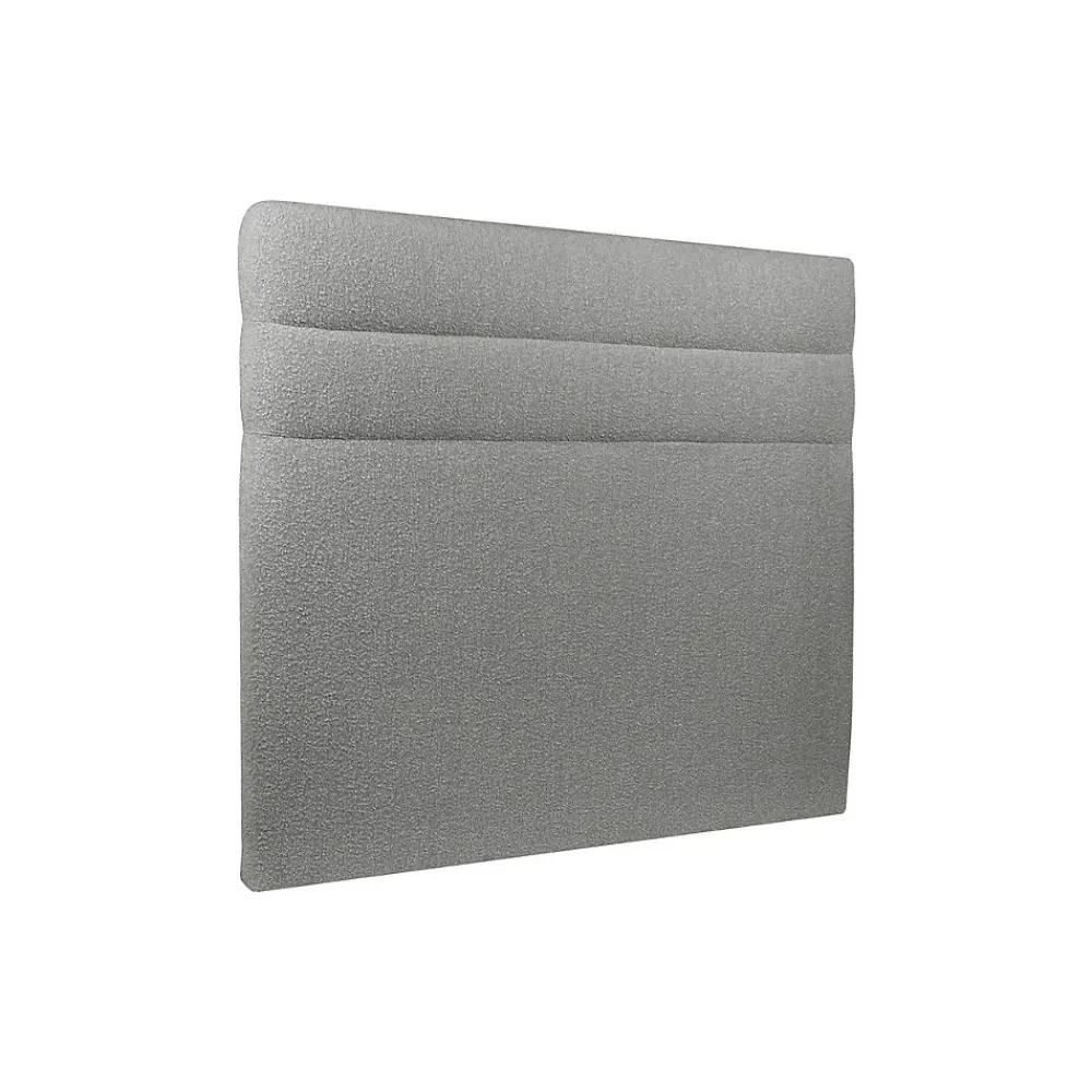 Sommeil De Plomb Lit avec tête de lit lignes bouclette et sommier kit - Lit en bois massif* Lit Double