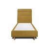 Lit avec tête de lit lignes tissu et sommier tapissier - Lit en bois massif>Sommeil De Plomb Sale