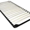 Vente-unique Lit avec tête de lit rangements et tiroir - 90 x 190 cm - Blanc + Sommier - LEANDRE* Lit Avec Rangement