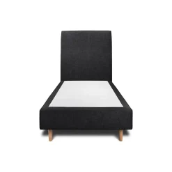 Sommeil De Plomb Lit avec tête de lit tapissier tissu et sommier tapissier - Lit en bois massif* Lit Simple