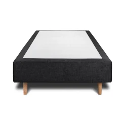 Sommeil De Plomb Lit avec tête de lit tapissier tissu et sommier tapissier - Lit en bois massif* Lit Simple