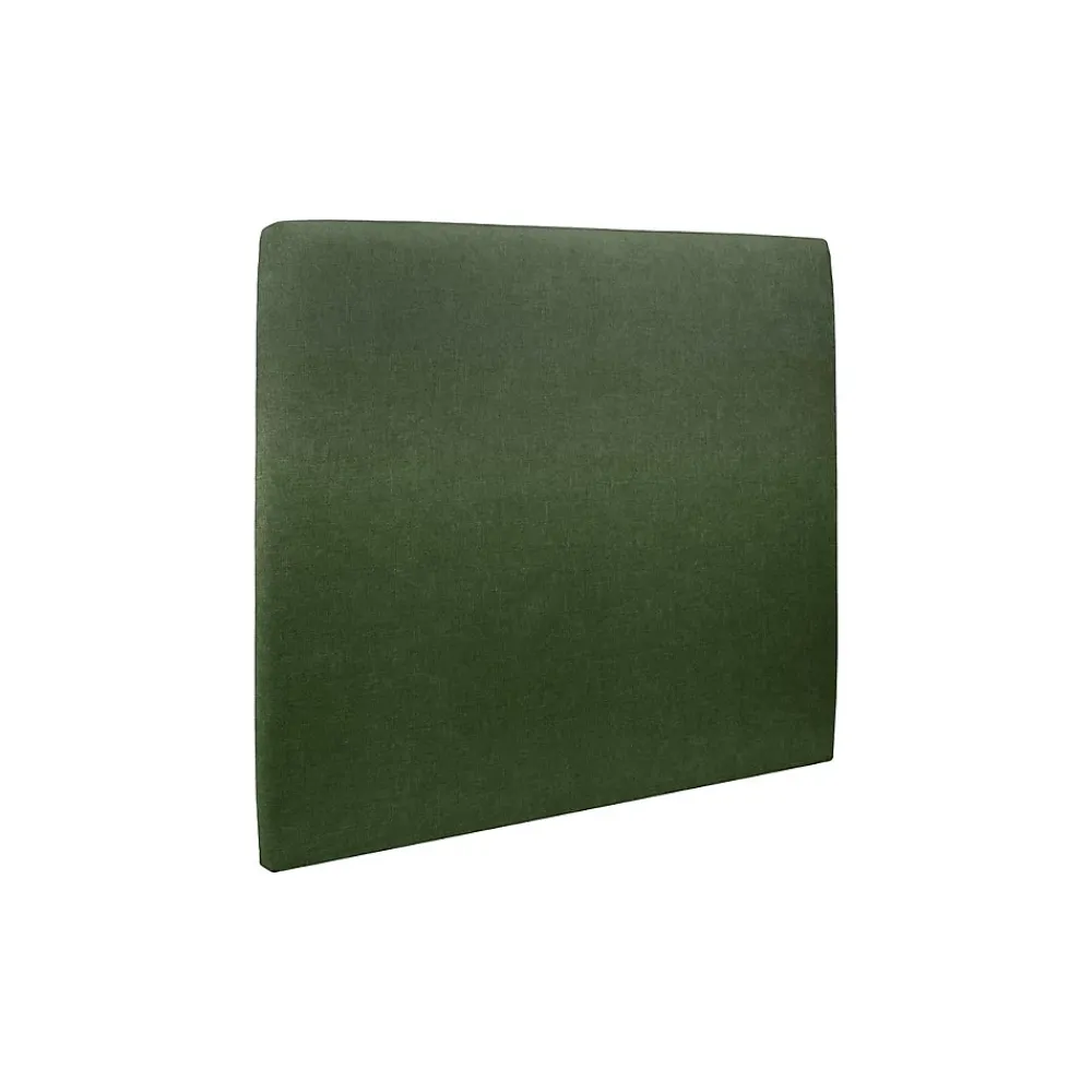Sommeil De Plomb Lit avec tête de lit tapissier tissu et sommier tapissier - Lit en bois massif* Lit Simple