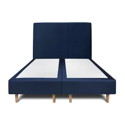 Lit avec tête de lit tapissier velours et sommier tapissier - Lit en bois massif>Sommeil De Plomb Online