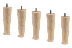 Lit avec tête de lit tapissier tissu et sommier kit - Lit en bois massif><noscript><img width=
