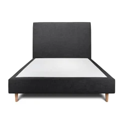 Sommeil De Plomb Lit avec tête de lit tapissier tissu et sommier tapissier - Lit en bois massif* Lit Double