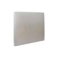 Lit avec tête de lit tapissier velours et sommier tapissier - Lit en bois massif><noscript><img width=