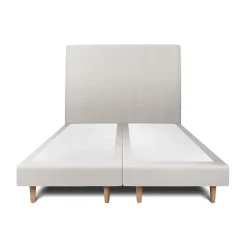 Sommeil De Plomb Lit avec tête de lit tapissier velours et sommier tapissier - Lit en bois massif* Lit Double