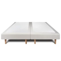 Sommeil De Plomb Lit avec tête de lit tapissier velours et sommier tapissier - Lit en bois massif* Lit Double