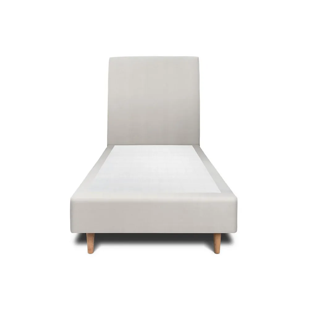 Lit avec tête de lit tapissier velours et sommier tapissier - Lit en bois massif>Sommeil De Plomb Hot