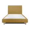 Lit avec tête de lit tapissier tissu et sommier tapissier - Lit en bois massif>Sommeil De Plomb Online