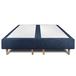 Sommeil De Plomb Lit avec tête de lit tapissier tissu et sommier tapissier - Lit en bois massif* Lit Double