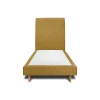 Lit avec tête de lit tapissier tissu et sommier tapissier - Lit en bois massif>Sommeil De Plomb Online