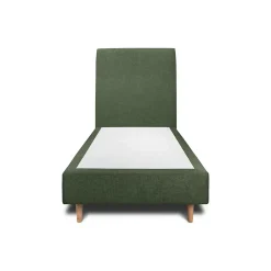 Sommeil De Plomb Lit avec tête de lit tapissier tissu et sommier tapissier - Lit en bois massif* Lit Simple
