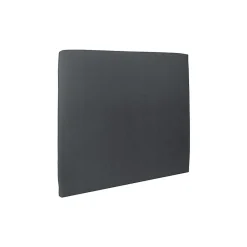 Lit avec tête de lit tapissier velours et sommier tapissier - Lit en bois massif><noscript><img width=