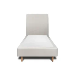 Lit avec tête de lit tapissier velours et sommier tapissier - Lit en bois massif>Sommeil De Plomb Clearance