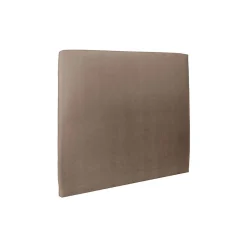 Lit avec tête de lit tapissier velours et sommier kit - Lit en bois massif><noscript><img width=