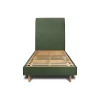 Lit avec tête de lit tapissier tissu et sommier kit - Lit en bois massif>Sommeil De Plomb Sale