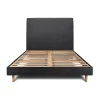 Lit avec tête de lit tapissier tissu et sommier kit - Lit en bois massif>Sommeil De Plomb Sale