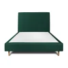 Lit avec tête de lit tapissier velours et sommier tapissier - Lit en bois massif>Sommeil De Plomb New