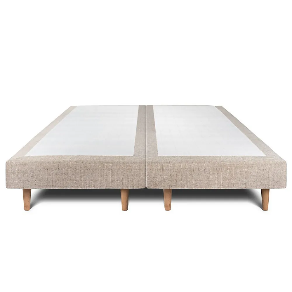 Lit avec tête de lit tapissier tissu et sommier tapissier - Lit en bois massif>Sommeil De Plomb Hot