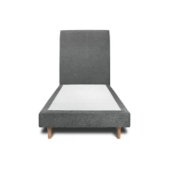 Lit avec tête de lit tapissier tissu et sommier tapissier - Lit en bois massif>Sommeil De Plomb