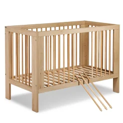 Monmobilierdesign Lit Bébé à Barreaux 120x60 Bois Avec Tiroir* Lit Coffre