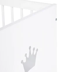 Monmobilierdesign Lit Bébé évolutif Convertible En Lit Enfant 140x70 Blanc* Lit Coffre