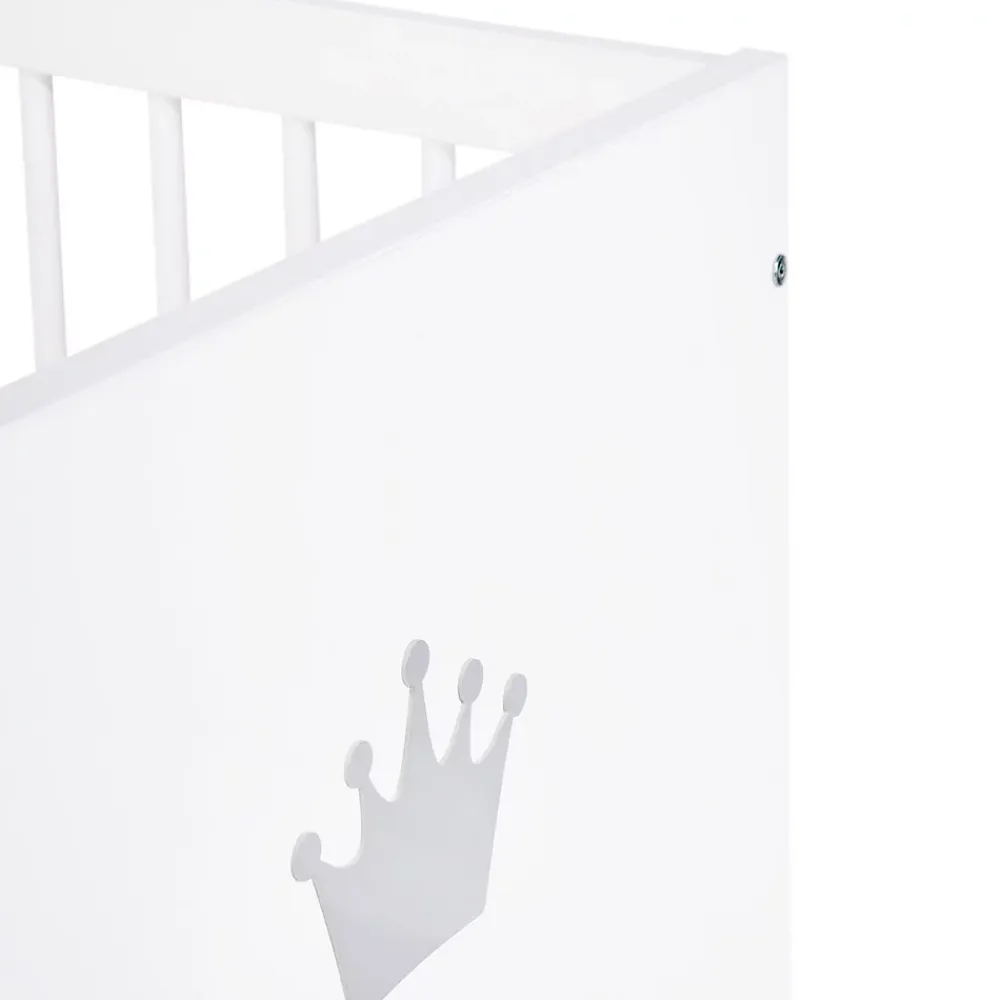 Monmobilierdesign Lit Bébé évolutif Convertible En Lit Enfant 140x70 Blanc* Lit Coffre