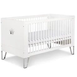 Monmobilierdesign Lit Bébé évolutif Convertible En Lit Enfant 140x70 Blanc* Lit Coffre