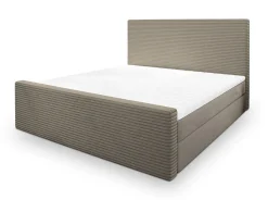 Lit Boxspring ALORIA 160X200 CM POSO 02 + PAROS 02, Beige, Lit avec matelas et rangement>Masseno Sale
