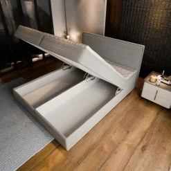Lit Boxspring ASTOR 160X200 CM LINCOLN 83, Beige, Lit avec matelas et rangement><noscript><img width=
