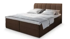 Masseno Lit Boxspring CEVANO 180x200 CM COSMIC 800, Marron, Lit avec matelas et rangement* Ensemble Sommier Et Matelas